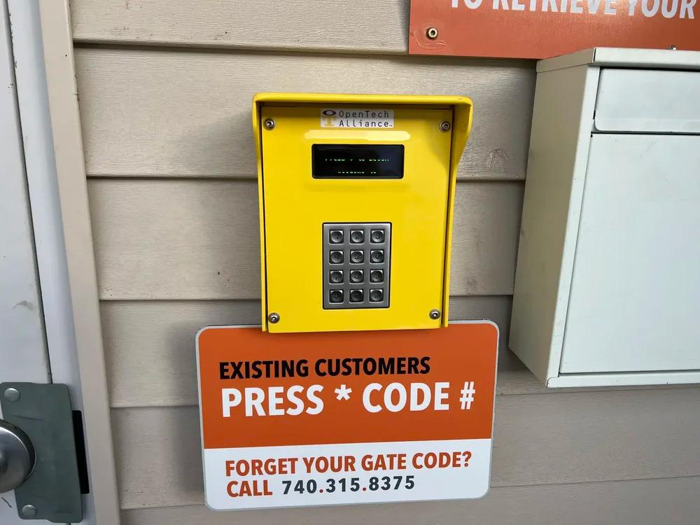 access control keypad storage units